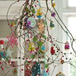decoración de navidad ramas con color