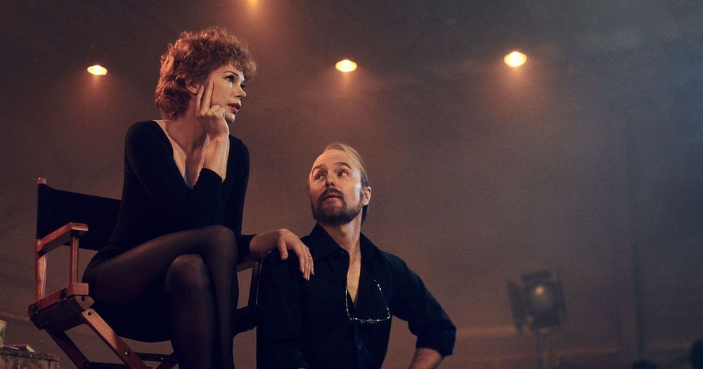 Michelle Williams as Gwen Verdon and Sam Rockwell as Bob Fosse in Fosse / Verdon (HBO)